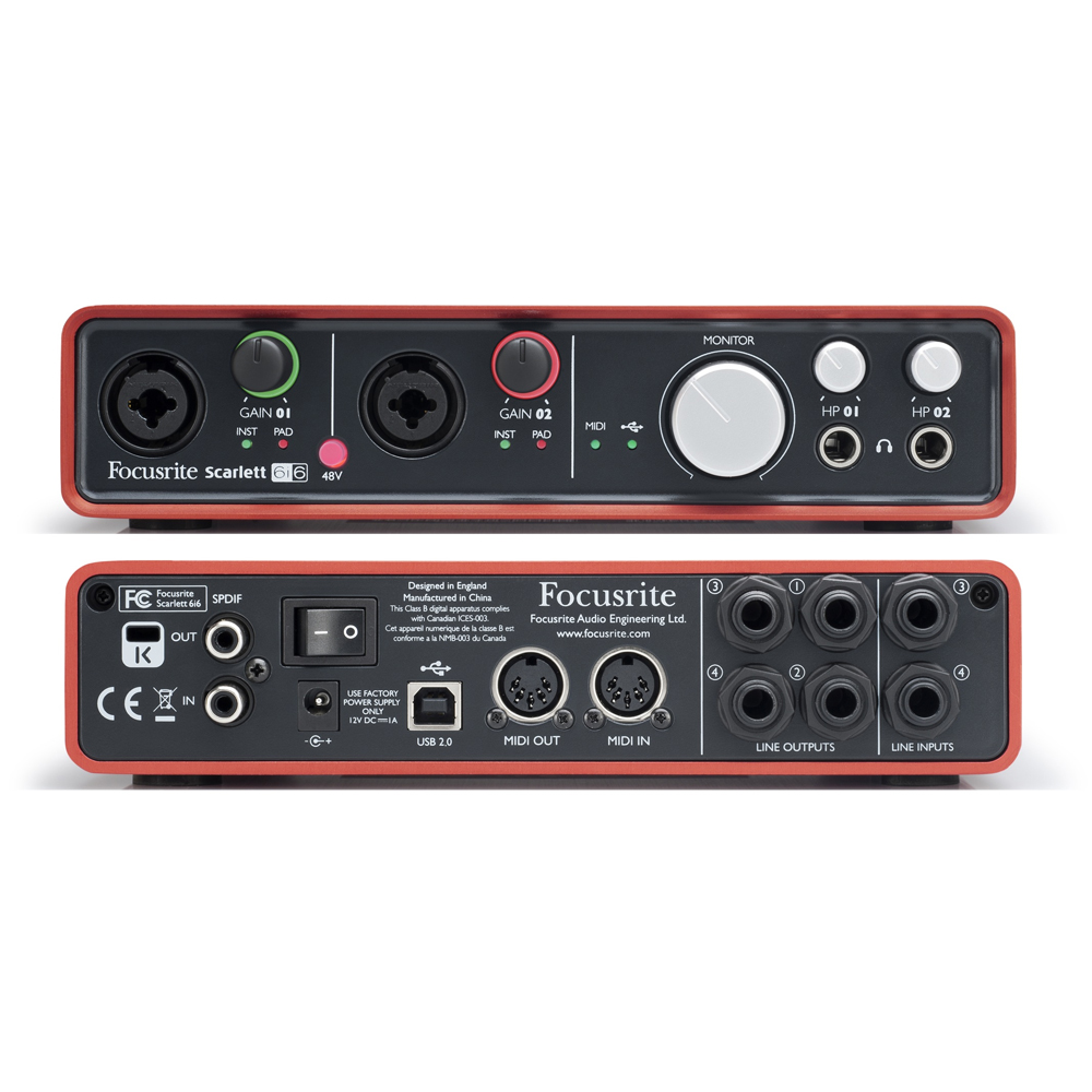 Изображение FOCUSRITE SCARLETT 6i6 Звуковой USB интерфейс