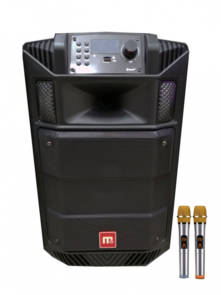 MALATA J-12 9033A Активная акустическая система 12" 250W + 2 радио-микрофона Изображение MALATA J-12 9033A Активная акустическая система 12" 250W + 2 радио-микрофона