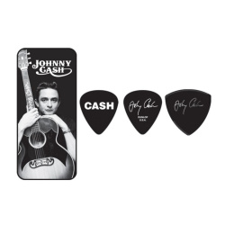 Изображение DUNLOP JCPT01M Johnny Cash Memphis Pick Tin Медиаторы 6 шт, средние, в коробочке