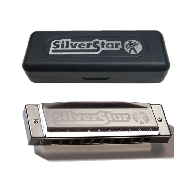 Изображение HOHNER M5040167 Silver Star 504/20 C - губн. гармоника - Richter Diatonic. Маленькая упаковка