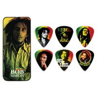 Изображение DUNLOP BOB-PT01M Bob Marley Rasta Медиаторы 6шт, средние, в коробочке