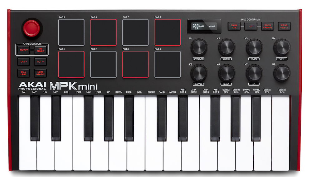 AKAI PRO MPK MINI MK3 USB Миди клавиатура 25 клавиш Изображение AKAI PRO MPK MINI MK3 USB Миди клавиатура 25 клавиш