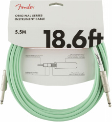 Изображение FENDER 18.6' OR INST CABLE SFG инструментальный кабель, зеленый, длина 18,6' (5,7 м), диаметр 0.574 