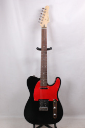 Изображение Mavis Telecaster Электрогитара б/у, s/n 414430, SS, черный, красный пикгард