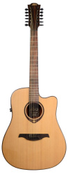 Изображение LAG GLA T-177J12CE - Электроакустическая гитара 12 струн, джамбо с вырезом