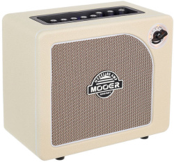 Изображение Mooer DH02 Li Hornet White Моделирующий гитарный комбо с аккумулятором, 15Вт, 1х6.5", белый