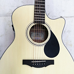 Изображение KEPMA EACE-K10 NM Трансакустическая гитара Аудиториум + КАБЕЛЬ Цвет Натуральный матовый