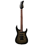 Изображение Fernandes FGZ-400 Superstrat Электрогитара б/у, HSS, зеленый Sunburst, черная фурнитура, колки Gotoh