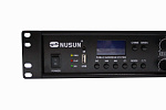 Изображение NUSUN NX-240  микшер-усилитель 2микр+3лин, FM-тюнер,USB,240W,70/100V, 4-16 Ом, 100-16kHz, 5 рег. зон