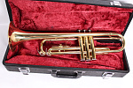 Изображение Yamaha YTR-2321 s/n O13340, труба б/у золото + кейс, мундштук