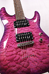Изображение Schecter Diamond C6-Plus Superstrat Электрогитара б/у, s/n IW16090830, HH, фиолетовый, пламенный кле