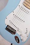 Изображение Busker's Stratocaster Электрогитара б/у, SSS, Голубой, Белый пикград
