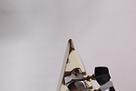 Изображение Holly Explorer Style Электрогитара Б/У, белый, гриф на болтах, острая голова грифа